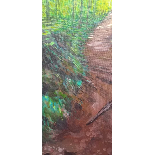 Mottistone Tree - Original Acrylic Landscape Painting on Canvas