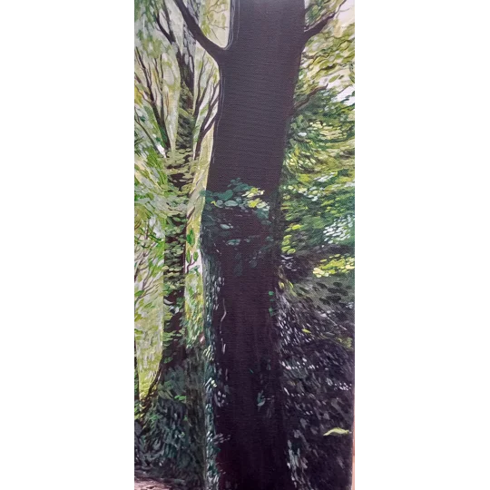 Parkhurst / Tree Shadows - Original Acrylic Landscape Painting on Canvas