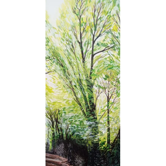 Parkhurst / Tree Shadows - Original Acrylic Landscape Painting on Canvas