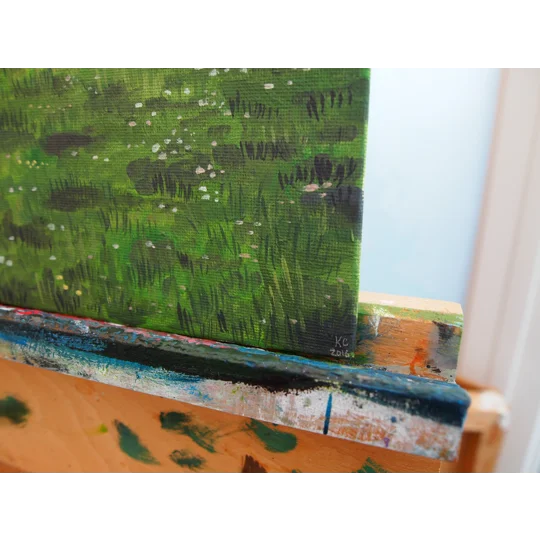 Coastline - Original Oil Landscape Painting on Canvas Board