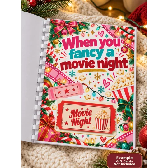 Personalised Christmas Treat Book A5 Gift Card and Money Holder 3 Designs