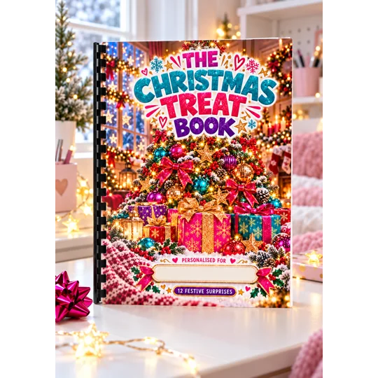 Personalised Christmas Treat Book A5 Gift Card and Money Holder 3 Designs