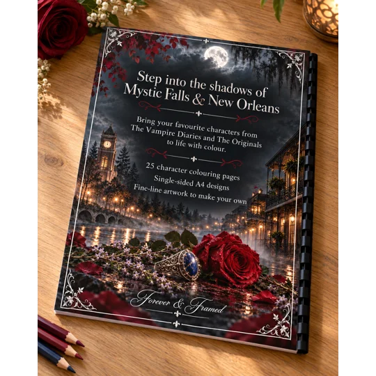 Vampire Diaries & The Originals Colouring Book A4 25 Pages