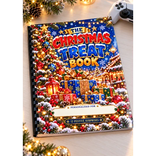 Personalised Christmas Treat Book A5 Gift Card and Money Holder 3 Designs