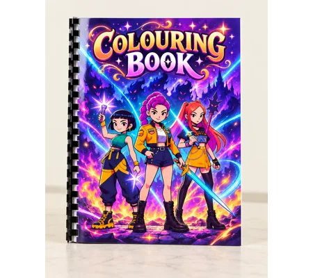 K‑POP Colouring Book A4 | 30 Pages | Personalised