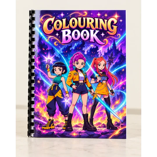 K‑POP Colouring Book A4 | 30 Pages | Personalised