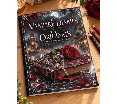 Vampire Diaries & The Originals Colouring Book A4 25 Pages