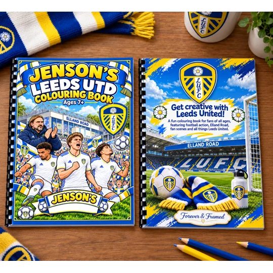 Personalised Leeds United 2026/27 Colouring Book | A4 | 25 Pages