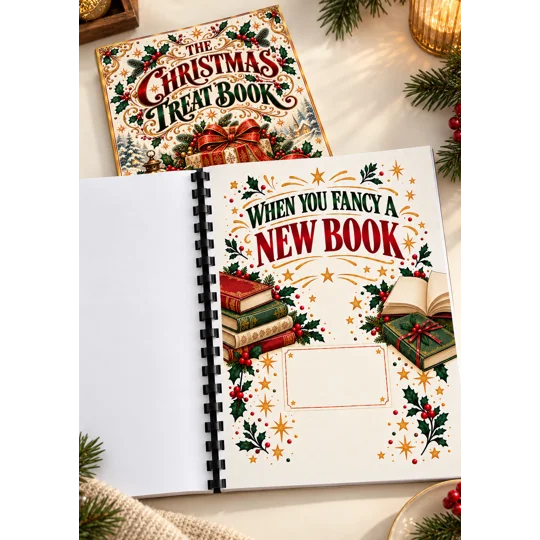 Personalised Christmas Treat Book A5 Gift Card and Money Holder 3 Designs