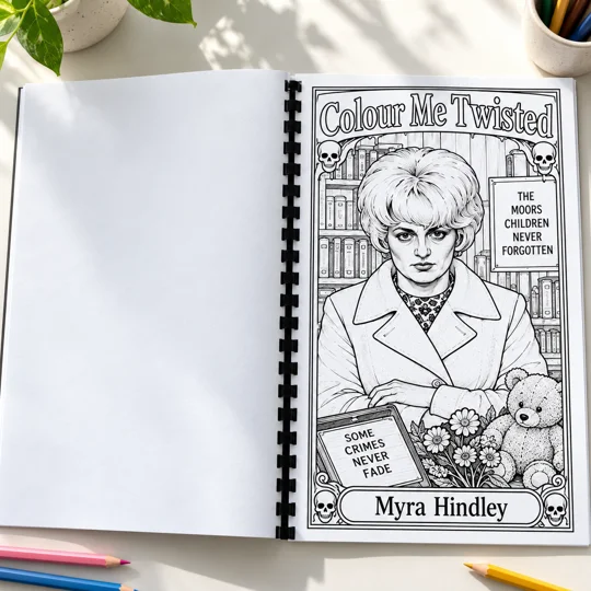 Colour Me Twisted - True Crime Inspired Adult Colouring Book 25 Pag