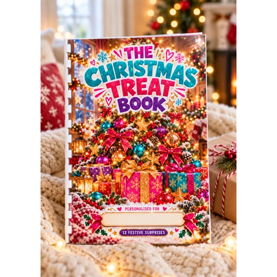 Personalised Christmas Treat Book A5 Gift Card and Money Holder 3 Designs