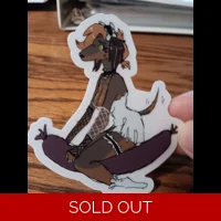 Weenier Dog on a HotDog Sticker 3in