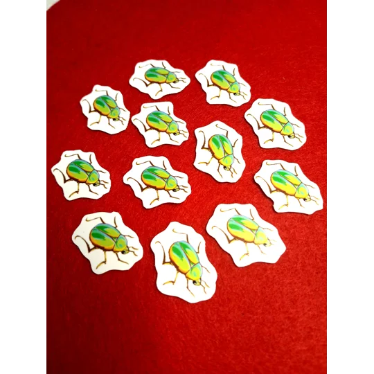 Tiny June Bug Sticker (10 pcs)