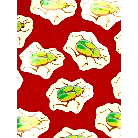 Tiny June Bug Sticker (10 pcs)