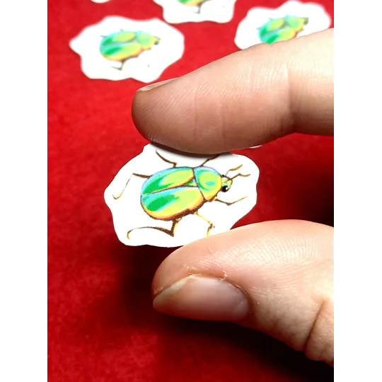 Tiny June Bug Sticker (10 pcs)