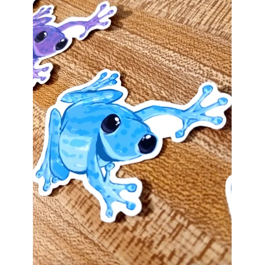 Party Frog Stickers (2in by 2in)