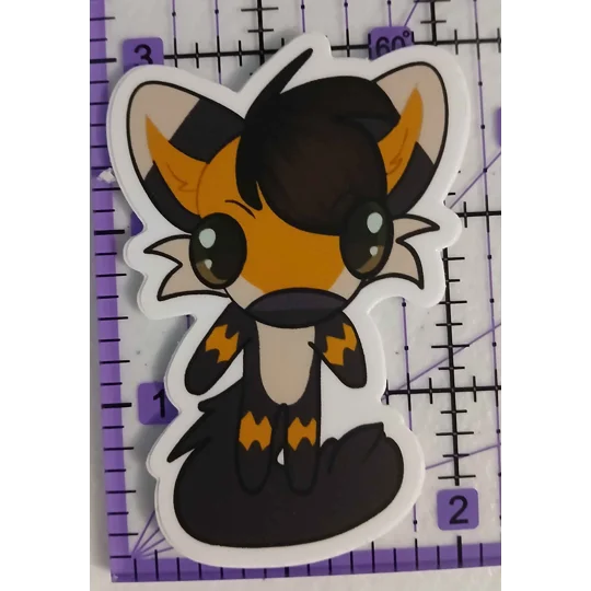 Fox Derp Sticker 3in