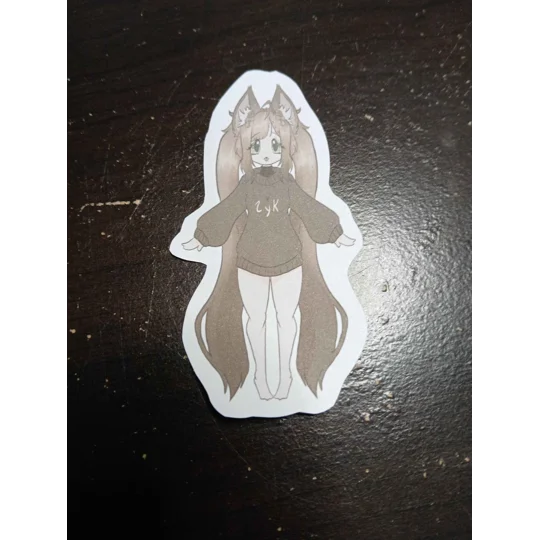 Vtuber GreasyChuckleF Sticker 3in