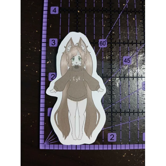 Vtuber GreasyChuckleF Sticker 3in