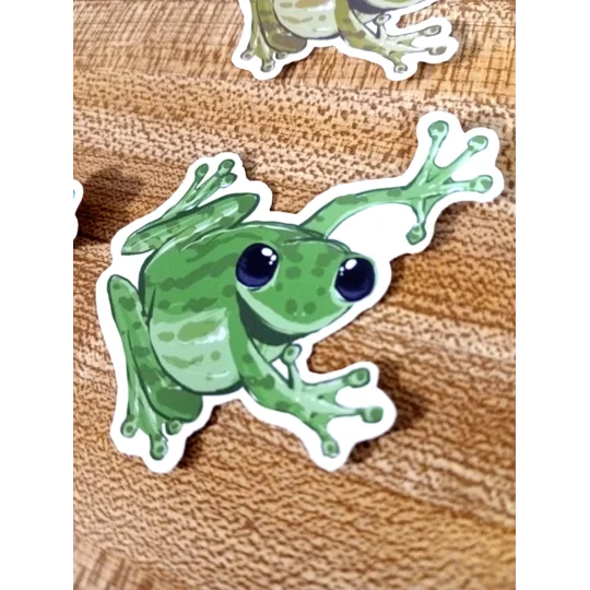 Party Frog Stickers (2in by 2in)
