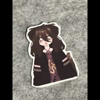 Shocked Greasy PuppyCel Sticker 3 by 2 in