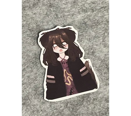 Shocked Greasy PuppyCel Sticker 3 by 2 in