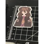 Shocked Greasy PuppyCel Sticker 3 by 2 in