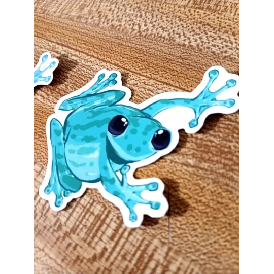 Party Frog Stickers (2in by 2in)