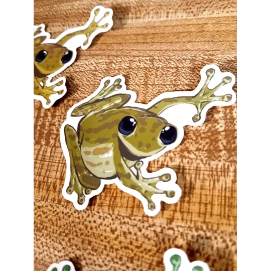 Party Frog Stickers (2in by 2in)