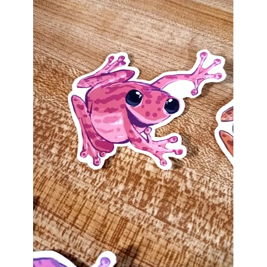 Party Frog Stickers (2in by 2in)