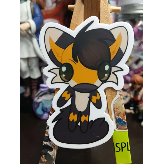 Fox Derp Sticker 3in