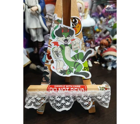 Scruffy Enjoys his Wife Sticker