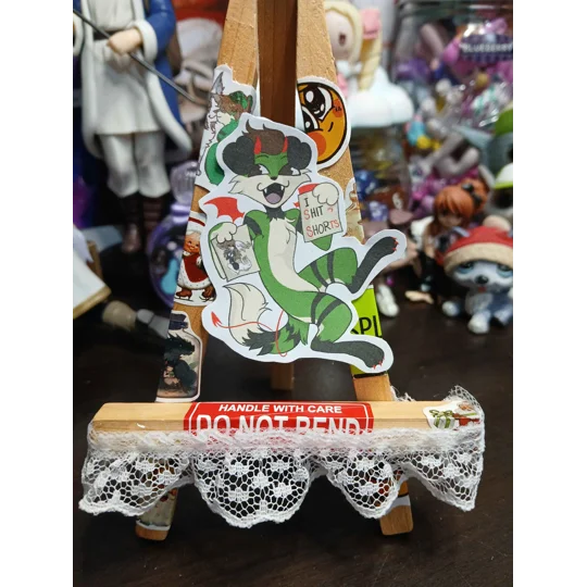 Scruffy Enjoys his Wife Sticker