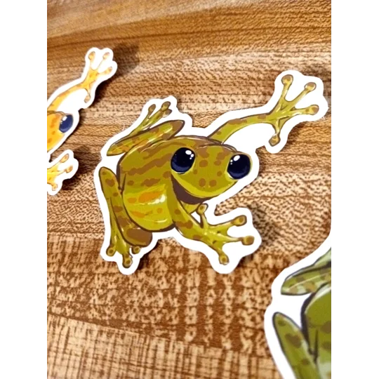 Party Frog Stickers (2in by 2in)