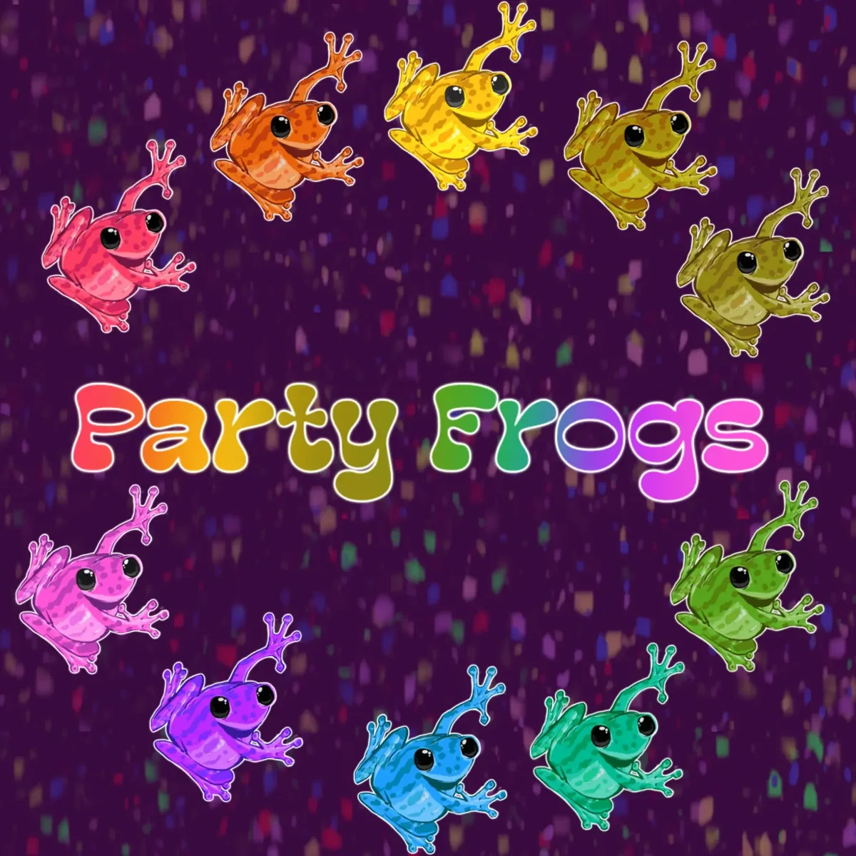 New Sticker Pack!!! PARTY FROGS