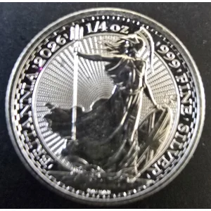 2026 1/4 oz Silver Britannia Coin – King Charles III – .999 Fine Silver (50p)
