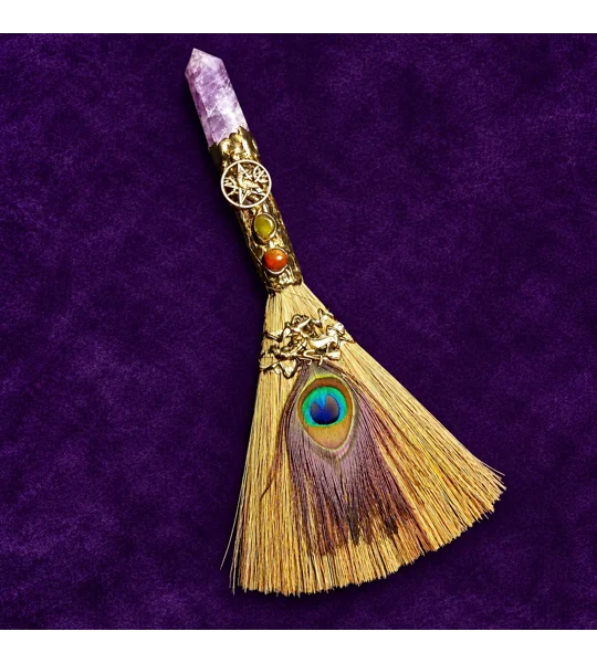 Amethyst Altar Broom - Gift Boxed