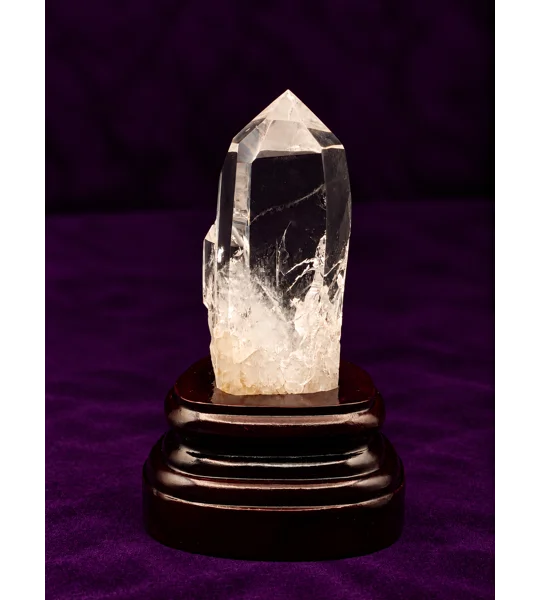 Clear Quartz Statement Sceptar with Stand
