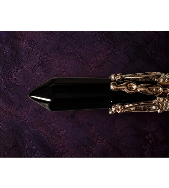 Black obsidian pendulum