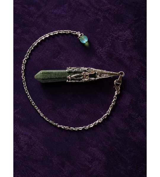 Green Jadite pendulum