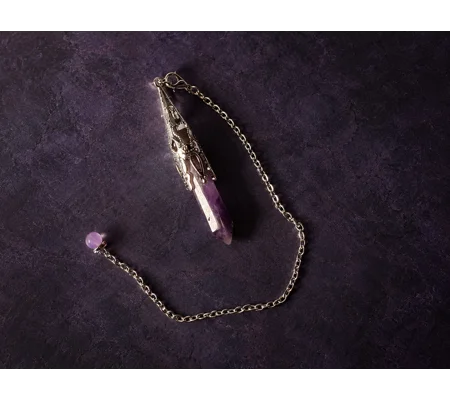 Chevron Amethyst Pendulum