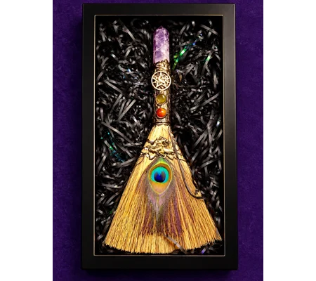 Amethyst Altar Broom - Gift Boxed