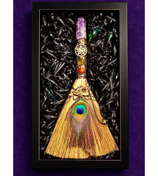 Amethyst Altar Broom - Gift Boxed