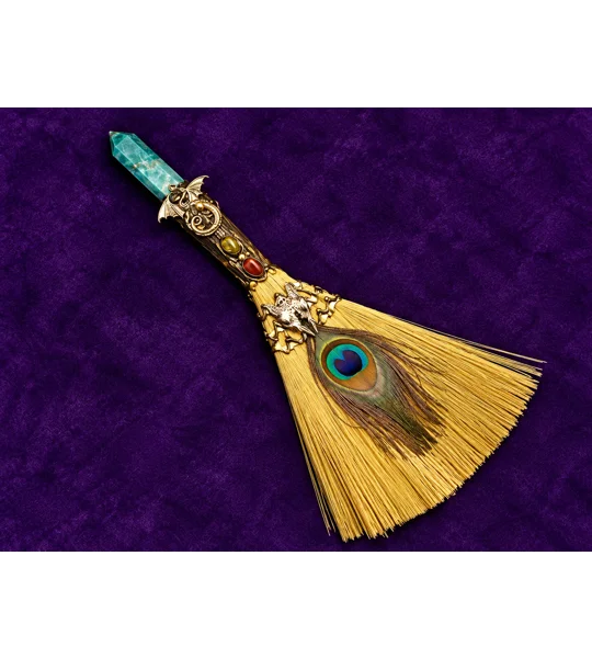 Blue Apatite Altar Broom - Gift Boxed