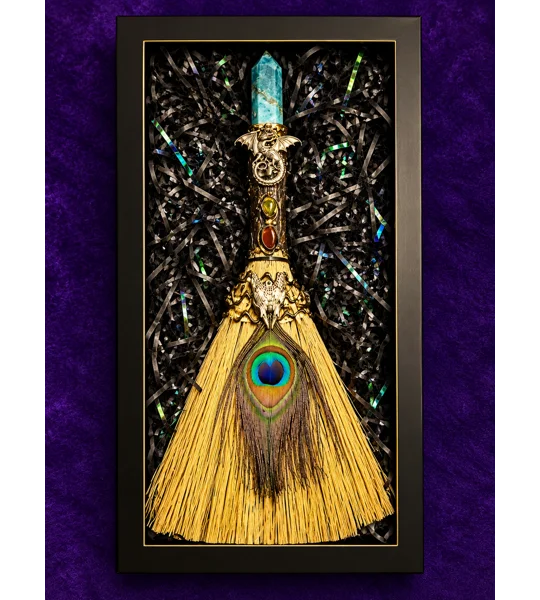 Blue Apatite Altar Broom - Gift Boxed