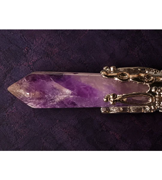 Chevron Amethyst Pendulum