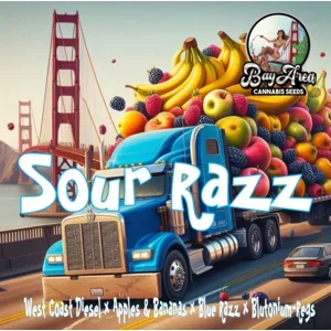Sour Razz (West Coast Diesel × Apples & Bananas × Blue Razz × Blutonian)