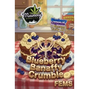 Blueberry Banaffy Crumble (Blueberry Cupcake #108 × Banaffy Taffy #46) {Fems}