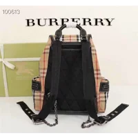 Burberry Yellow Vintage Check Nylon Rucksack Backpack Bag