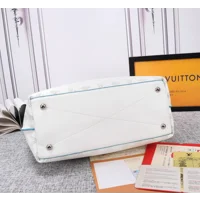 Louis Vuitton Carmel Hobo Bag White | Blue